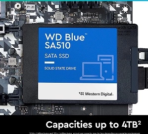 Western Digital WD Blue SA510 SATA 1TB, 2.5 Inch Internal SSD, 5Y Warranty