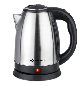 Bajaj KTX 1.8 Litre DLX Electric Kettle | 1500W Kettle with Stainless Steel Body | Cordless Operation for Rs.699 @ Amazon