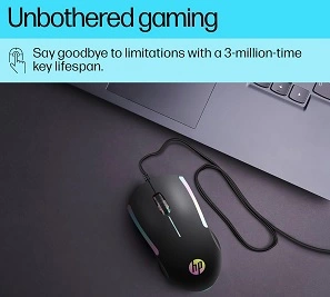 HP M160 USB Wired Gaming Optical Mouse with LED Backlight, 1000 DPI, 3 Buttons for Rs.199 @ Amazon