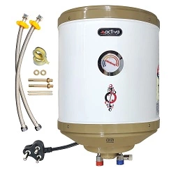 Activa 15 L Storage 2 Kva Special Anti Rust Coating 0.75 mm SS Tank Geyser with Temperature Meter (Free Installation Kit & 5 Years Warranty) for Rs.3299 @ Amazon