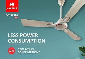 Havells 1200mm Ambrose Energy Saving Ceiling Fan for Rs.2099 @ Amazon