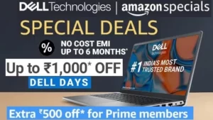 Dell Day: Get Rs.1000 Extra off on Dell Laptops @ Amazon (Limited Period Offer)