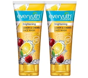 Everyuth Brightening Lemon Cherry Face Wash (150 gm x 2) (Pack of 2) worth Rs.410 for Rs.164 @ Amazon