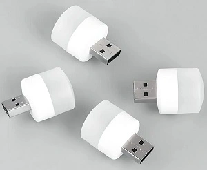 E-COSMOS Plug in LED Night Light Mini USB LED Light (4 pcs)