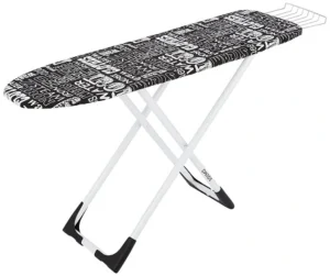 Solimo Wooden Ironing Board/Table with Iron Holder, Foldable & Adjustable (122 x 32cm):