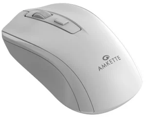 Amkette Hush Pro Astra 2.4 Ghz Silent Switch Wireless Mouse, High Precision 3 DPI Settings, Smart Auto Sleep Function