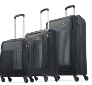 ARISTOCRAT Soft Body Set of 3 Luggage 4 Spinner Wheels – Pack of 3 (55+69+79cm) for Rs.4499 @ Flipkart
