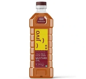 JIVO Cold Pressed Kachi Ghani Chemical Free Mustard Cooking Oil, 1 Litre for Rs.130 @ Amazon (Get 5% to 7% extra off)