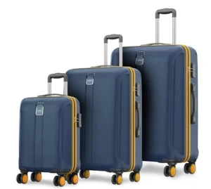 Safari Thorium Neo 8 Wheels 55, 66 and 77 Cm Polycarbonate Trolley Bags 360 Degree Wheeling System (Set of 3)