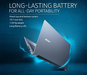 Acer Aspire Lite 12th Gen Intel Core i3-1215U Premium Metal Laptop (Windows 11 Home/ 8 GB RAM/ 512GB SSD) 15.6″ Full HD Display for Rs.24990 @ Amazon