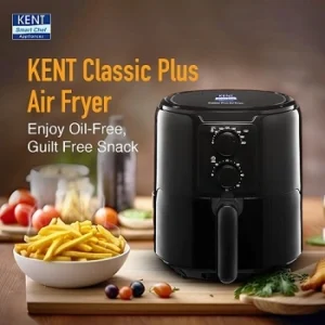KENT Classic Plus 1300W Air Fryer | 4.2L Capacity | Vapour Steam for Crisp Frying, Grill, Roast, Steam & Bake for Rs.2864 @ Amazon