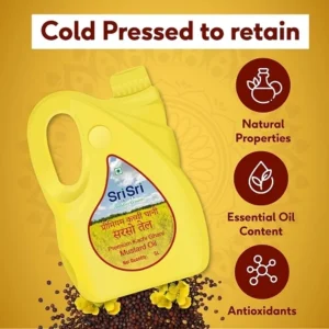 Sri Sri Tattva Premium Kachi Ghani Mustard Oil Can (5 L)