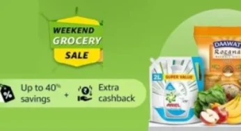 Amazon Fresh Weekend Grocery Sale: Up to 40% off + Get Rs.100 Cashback (1st Order) and Rs.200 on Next 3 Orders