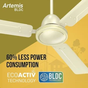 Havells 1200mm Artemis BLDC Motor Ceiling Fan | 5 Star Rated with Remote Control, 100% Copper