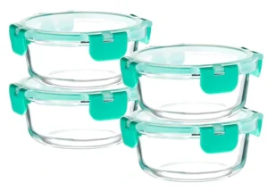 Amazon Brand – Solimo Borosilicate Container (440ml Each) | Airtight & Leak-Proof | Microwave & Dishwasher Safe (Set of 4) for Rs.386 @ Amazon