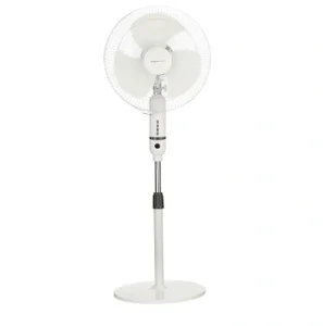amazon basics High-Speed Oscillating Pedestal Fan Adjustable Fan Speeds & Adjustable Length | RPM 2200 | 400mm Sweep Length
