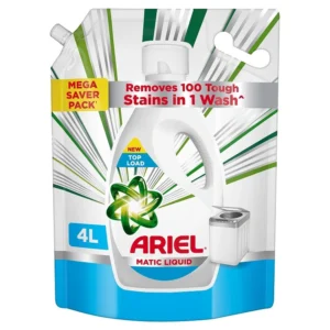 Ariel Liquid Detergent Top Load - 4L | Removes 7 day dried-in Stains in 1 wash inside Washing Machine
