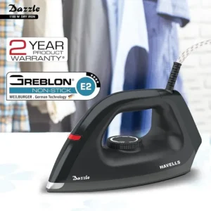 Havells Dry Iron Dazzle 1100 watts | Iron Press German Technology